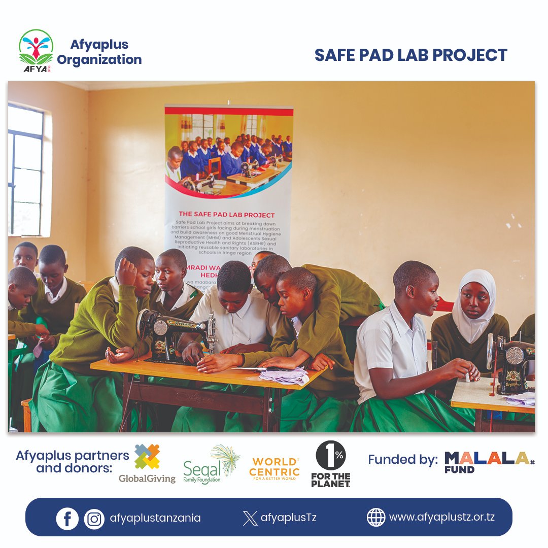 AfyaplusTz's tweet image. Addressing ASRHR and MHM in schools ensures girls manage menstruation with dignity. Lack of menstrual products leads to absenteeism, affecting education. With proper MHM facilities, girls stay in school, participate fully, and achieve better outcomes. 

#SafePadLab @Malalafund