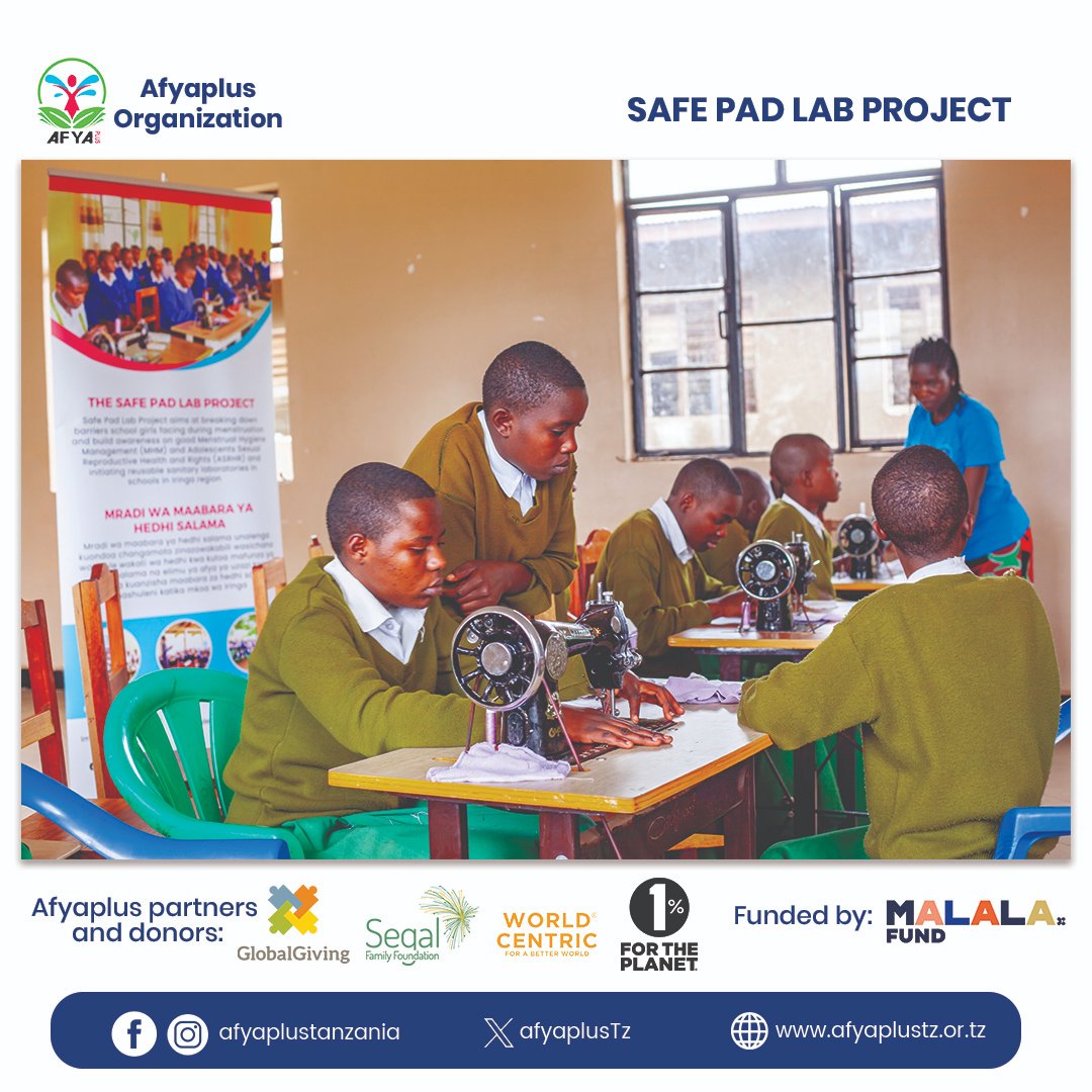 AfyaplusTz's tweet image. Addressing ASRHR and MHM in schools ensures girls manage menstruation with dignity. Lack of menstrual products leads to absenteeism, affecting education. With proper MHM facilities, girls stay in school, participate fully, and achieve better outcomes. 

#SafePadLab @Malalafund