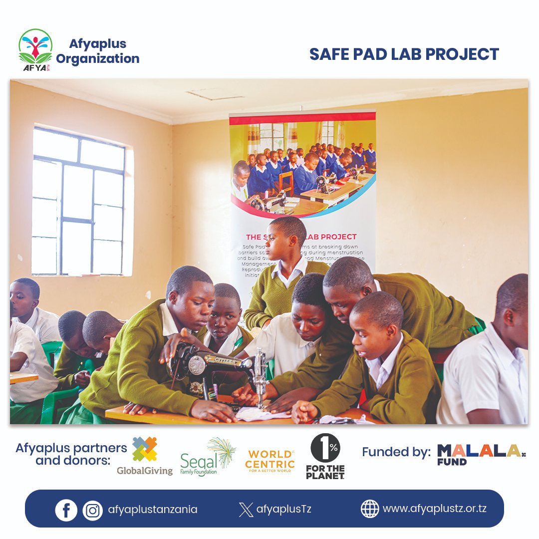 AfyaplusTz's tweet image. Addressing ASRHR and MHM in schools ensures girls manage menstruation with dignity. Lack of menstrual products leads to absenteeism, affecting education. With proper MHM facilities, girls stay in school, participate fully, and achieve better outcomes. 

#SafePadLab @Malalafund