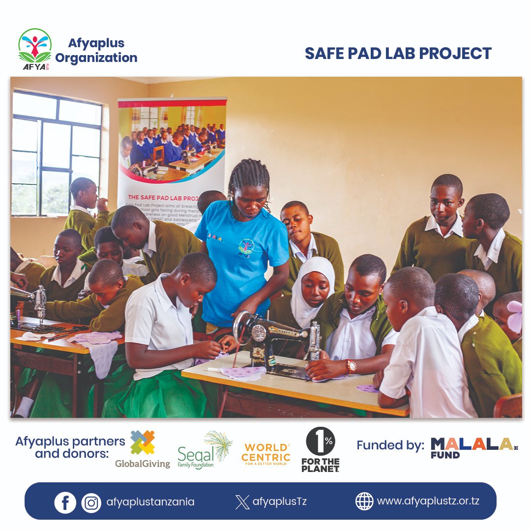AfyaplusTz's tweet image. Addressing ASRHR and MHM in schools ensures girls manage menstruation with dignity. Lack of menstrual products leads to absenteeism, affecting education. With proper MHM facilities, girls stay in school, participate fully, and achieve better outcomes. 

#SafePadLab @Malalafund