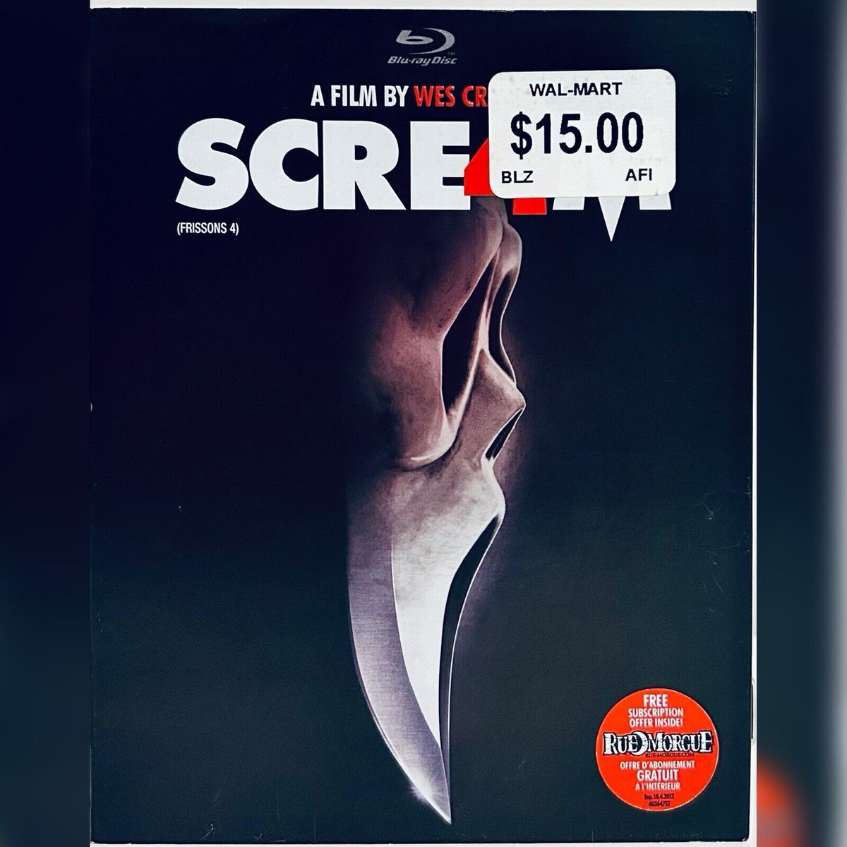 #NewArrival! Scream 4 (Blu-ray, 2011) w/ Slipcover & Insert Horror Wes Craven OOP rareflicksplus.com/product-page/s… #checkitout #Scream4 #Slipcover #Insert #WesCraven #OOP #Horror #HorrorMovie #HorrorCommunity #Bluray #Blurays #PhysicalMedia #ghostface #slasher