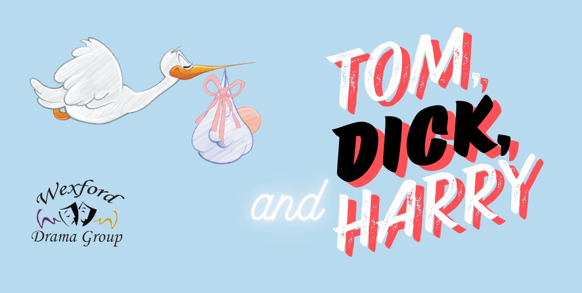 ⭐NEW SHOW ON SALE⭐Wexford Drama Group presents Tom, Dick and Harry from 15 to 24 August. After a fantastic run on the All Ireland Drama circuit, Wexford Drama Group are back with the sizzling summer farce. Tickets: €20 + Facility Fee 👉 rebrand.ly/slkdmid