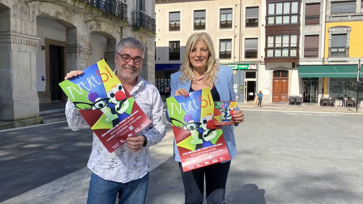 Del 23 al 26 de mayo se celebrará el XVIII Festival del Títere y la Palabra. En Lugones, La Fresneda y Pola de Siero. Este año incluye un curso de títeres de sombras que impartirá Valeria Giugletti en la Casa de Cultura de Pola de Siero el sábado 25