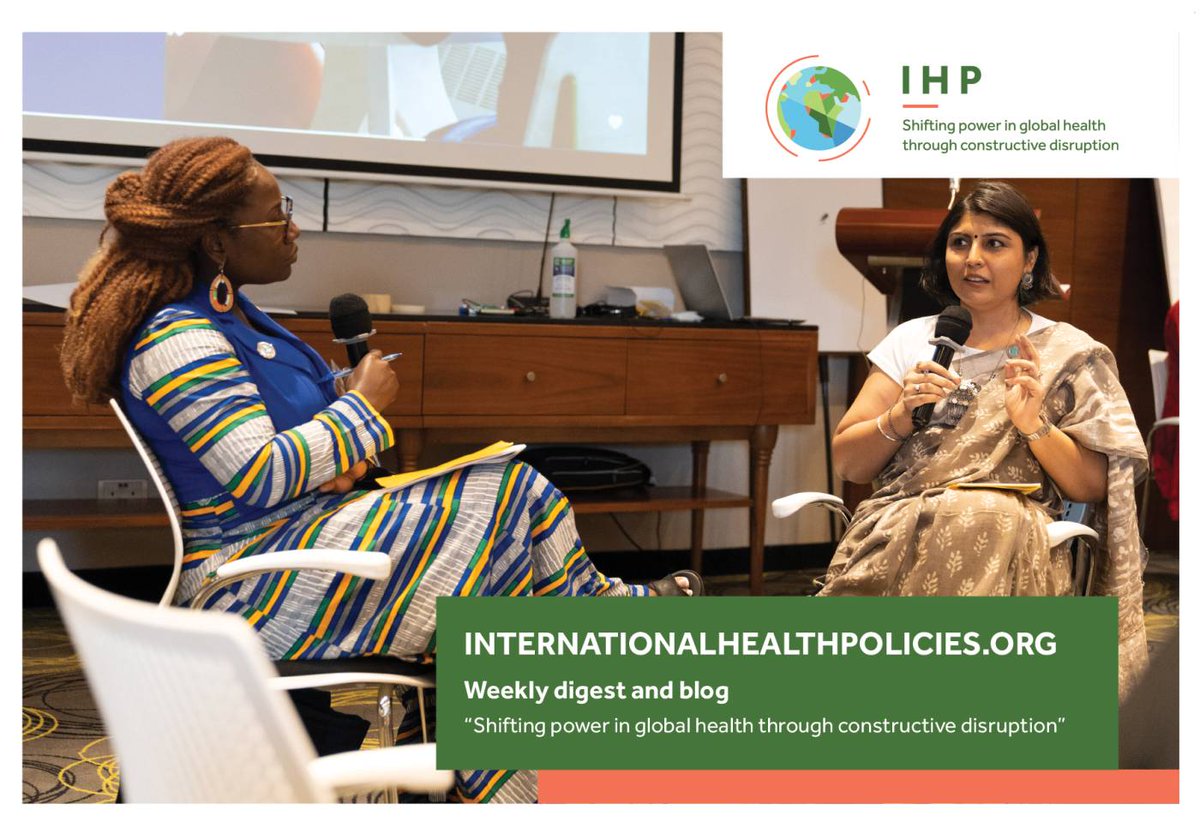 Do subscribe to the weekly IHP newsletter/knowledge management tool. A comprehensive weekly compilation/curated list with focus on both Global ànd global health 😋. To subscribe: internationalhealthpolicies.org @ITMantwerp