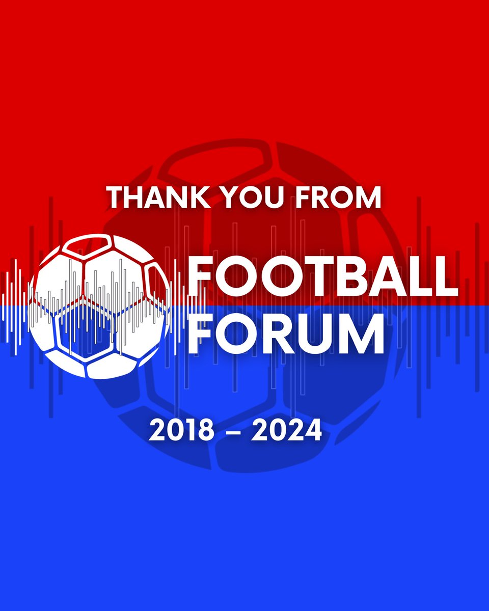 From all the team, for the last five and a half years, to all the clubs, interviewees, friends and supporters - and not forgetting @sheffhallamuni and @SHUJournalism, where it all started.

Thank you, and goodbye.

#FootballForum
