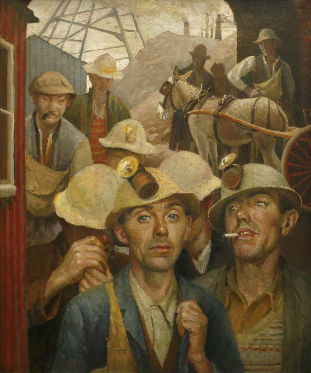 St Just Tin Miners is currently on show in the exhibition The Exceptional Harold Harvey. Penzance-born Harvey was a true ‘son of Cornwall’, and a notable member of the Newlyn School artists’ colony, which flourished from 1880 to 1940.