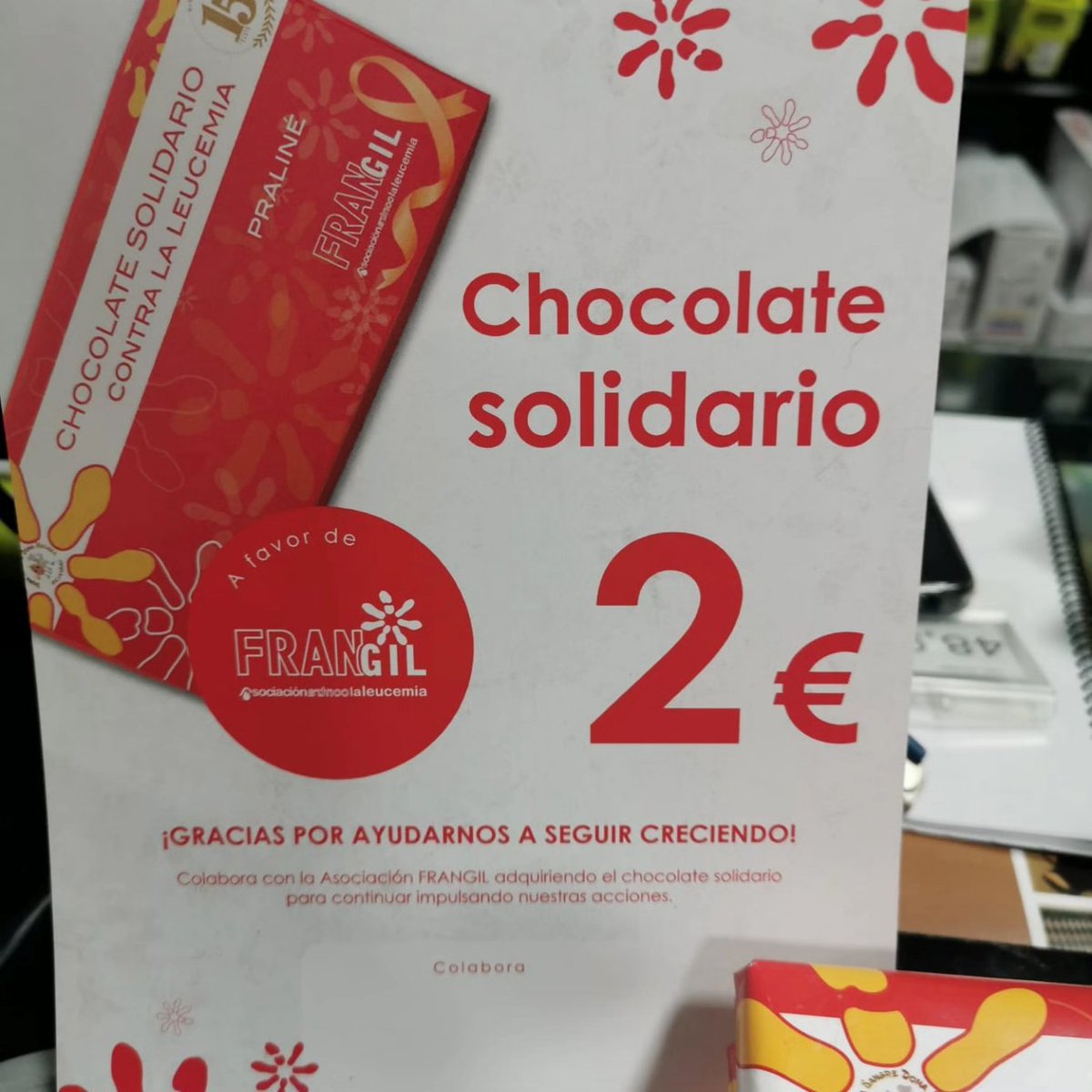 Chocolate contra la Leucemia en favor de la asociación FRANGIL de Vigo #lafabricadelcartuchovigo #leucemia #proyectossolidarios