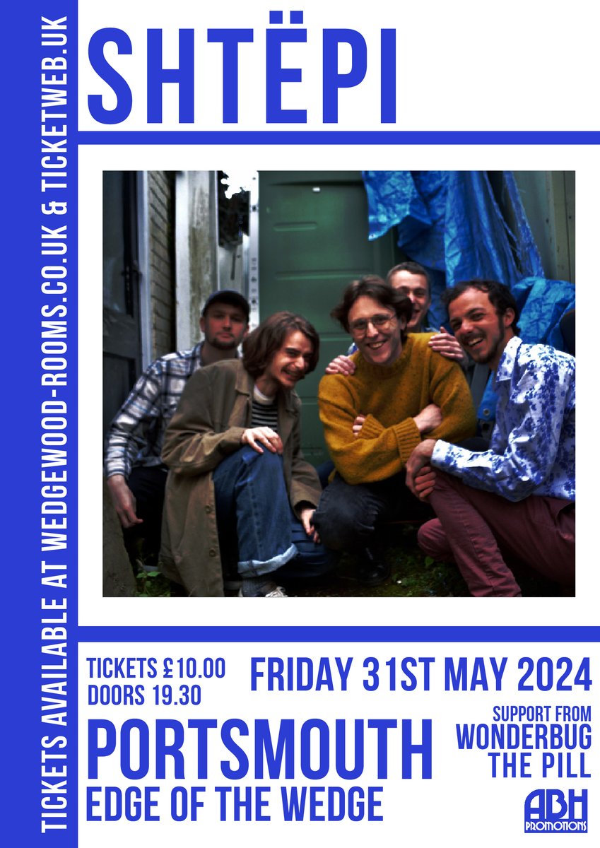 Art-punk noise makers @Shtepimusic return to the Edge at the end of the month! Their relentless performances involve making bird noises with a theremin and shouting into an orange trim phone – creating a chaotic live show💥 Support from @wonderbugband + The Pill