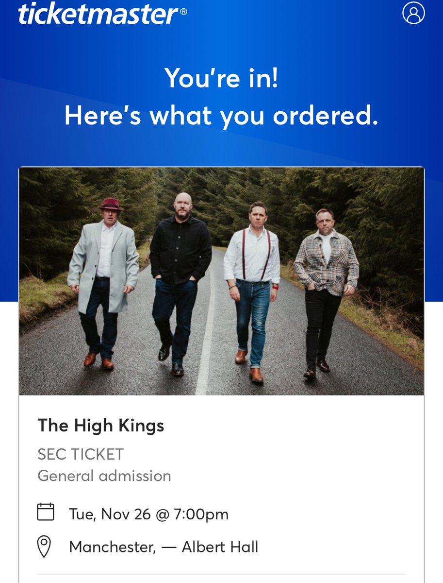 @TheHighKings @darrenholden72 See you in Manchester!!