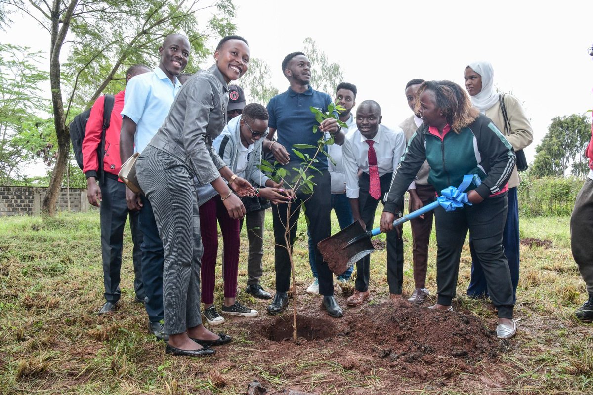 The KUSA student leadership is leading the way in creating a greener future by planting trees on National Tree Planting Day! 🌳 Let's all come together and make a positive impact. #Sustainability #TreePlanting #NationalTreePlantingDay