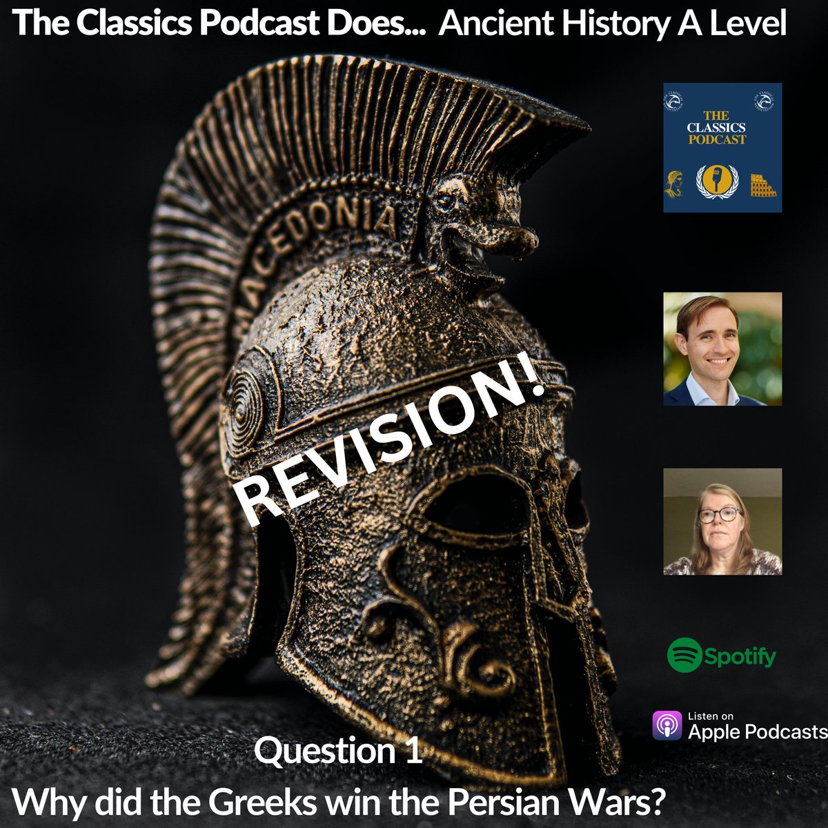 Here to support you in Revision Season 💫

Ancient History A Level students and teachers - Greek Period Study bitesized podcasts out daily until exams start! 

Feat <a href="/Roelkonijn/">Dr Roel Konijnendijk</a> <a href="/LynetteMitchel1/">Lynette Mitchell</a> <a href="/jajrenshaw/">James Renshaw</a> 

podcasters.spotify.com/pod/show/the-c…