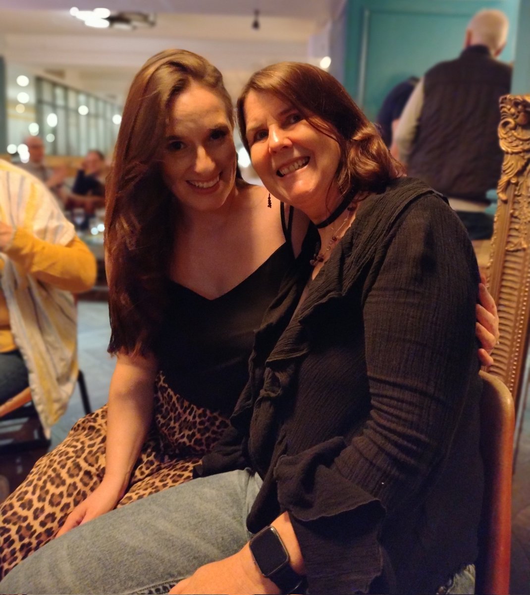 Lovely to catch up with @HannahDeuce my 'old' publicist from @emblabooks last night @CrimeFest. Hannah helped launch the #missclaravale mysteries & is now working her magic @BoldwoodBooks . @CaraChimirri - wish you were here! Thanks to @HeatherJFitt for the snap.