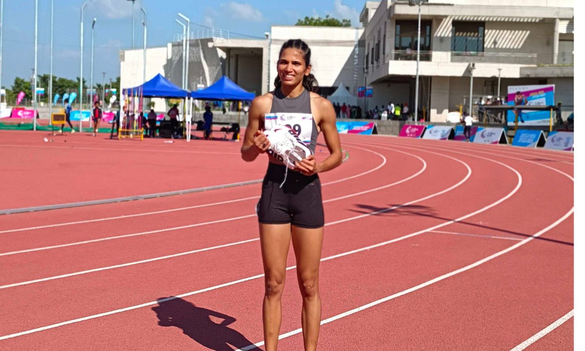 Speedy Yarraji! ⚡️ #TOPScheme Athlete Jyothi clocked 12.87s to win the Women's 100m Hurdles 👟 at her Outdoor season opener in the Harry Schulting Games. #Athletics .@JyothiYarraji @afiindia @ianuragthakur @NisithPramanik @IndiaSports @YASMinistry @PIB_India @ddsportschannel