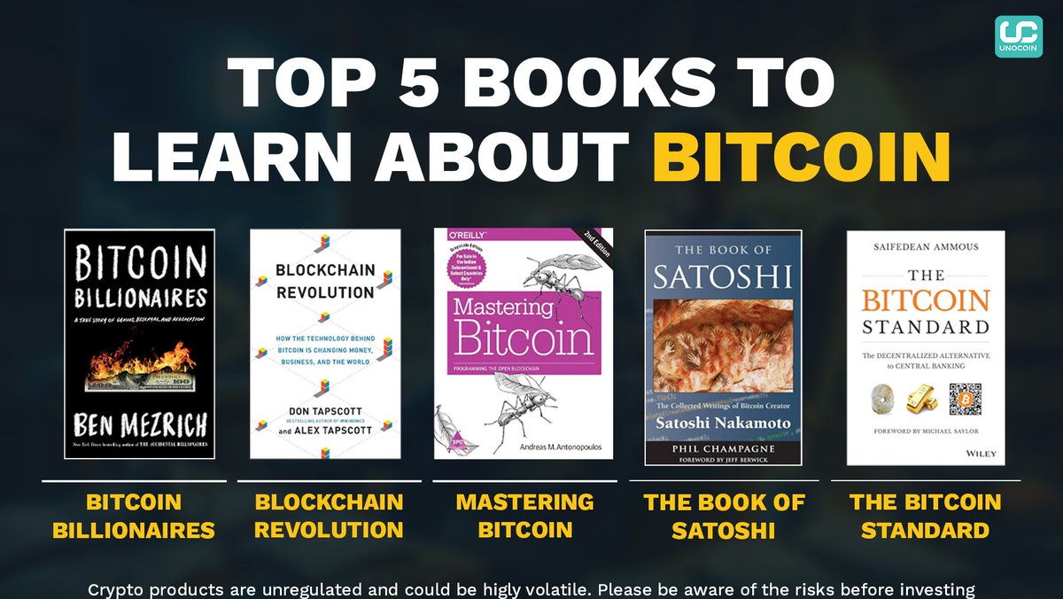 Dive into the world of Bitcoin with our top 5 book recommendations! 🚀 Whether you're a beginner or a seasoned investor, these reads will deepen your understanding and fuel your crypto journey. 

#BitcoinBooks #CryptoEducation @satoshi    @bitcoinstandard  @MasteringBTC