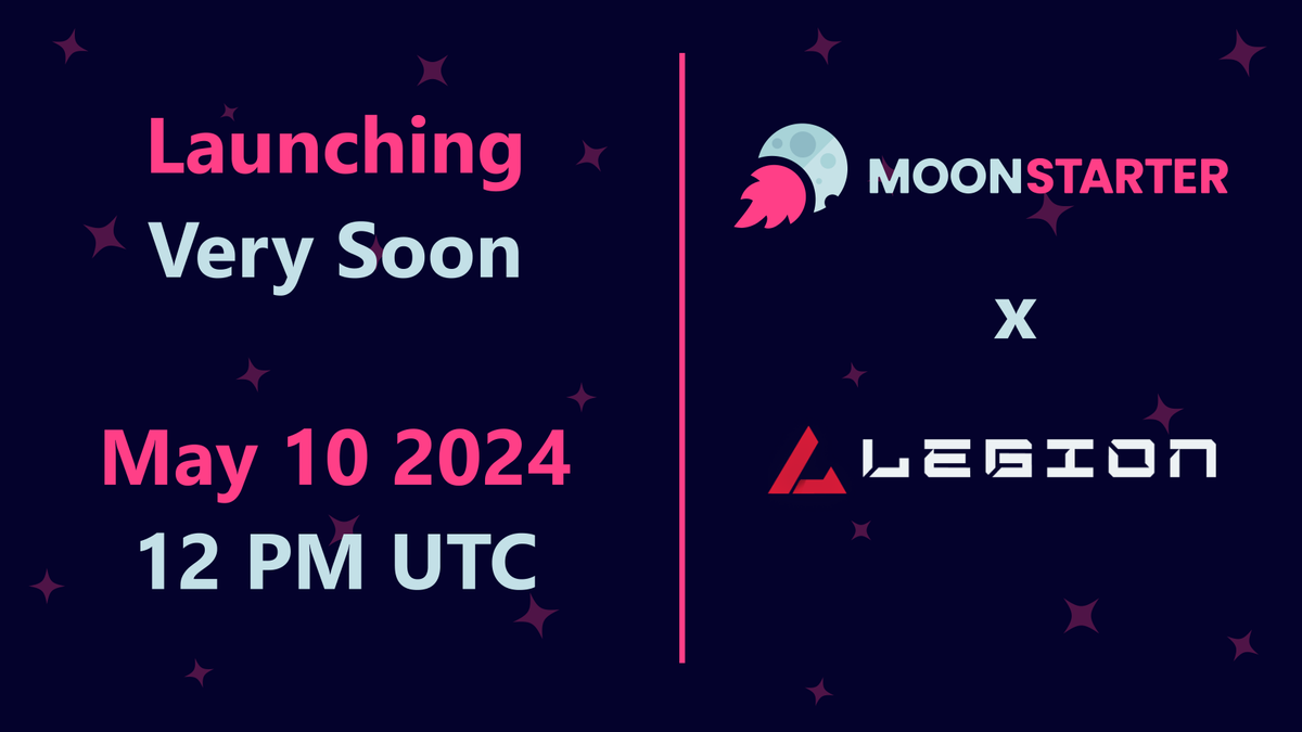 Dear Community, Check your guaranteed allocation value for the upcoming @Legion_Ventures Private Sale!💲 ➡️app.moonstarter.net/pool/legionpri…⬅️ A bit more than 2 hours separate us from the start of the sale; get ready to buy your allocation! ⏳ As a reminder: ⏰ Timeline - Tiers round…