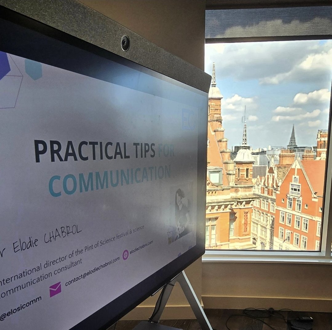 It was a pleasure yesterday to do a workshop on communication and presentations at Quadrature Climate Foundation in London. (And what a view I had! 😍 ) Thanks @Gregdt1 !