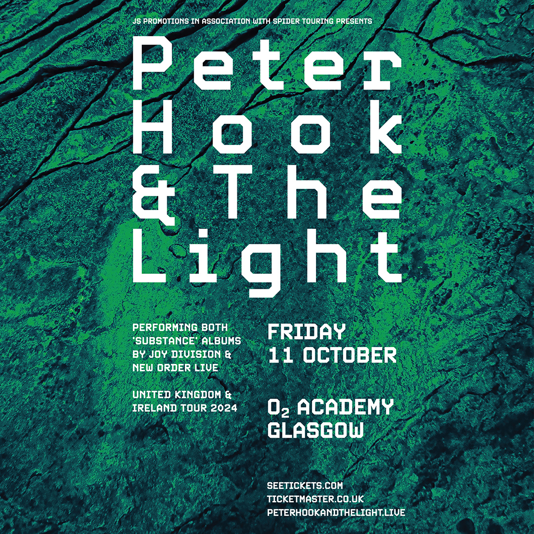 Performing the 'Substance' albums by Joy Division and New Order in full, @peterhook & The Light head here Fri 11 Oct. Get your tickets now. 🤘 🎟️ amg-venues.com/zItI50RBaiR #O2AcademyGlasgow