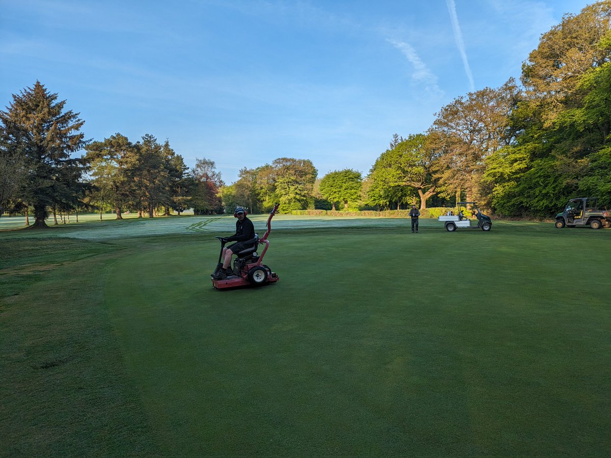 Stuart Broom (@broomstu) on Twitter photo Early start for the team this morning to set up for the seniors open. 180 players competing here <a href="/HonitonGolf/">Honiton Golf Club</a> today in lovely conditions. ☀️ #team #greenkeeping Early start for the team this morning to set up for the seniors open. 180 players competing here <a href="/HonitonGolf/">Honiton Golf Club</a> today in lovely conditions. ☀️ #team #greenkeeping