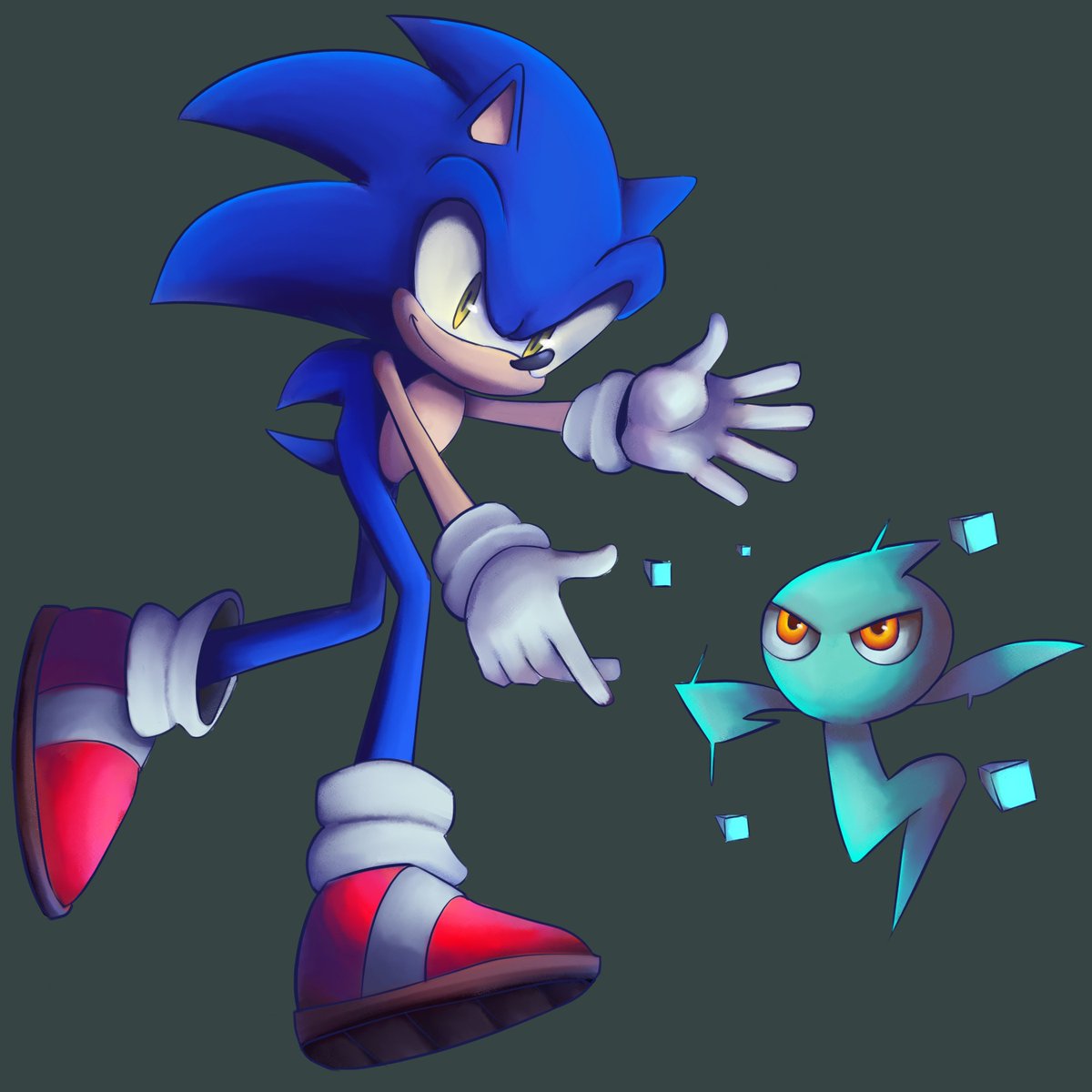 Sonic and Cyan Wisp 35 
#sonicfanart #SonicTheHedgehog #sonicColors #SonicColorsUltimate #sonicartist #소닉파란 #ソニック