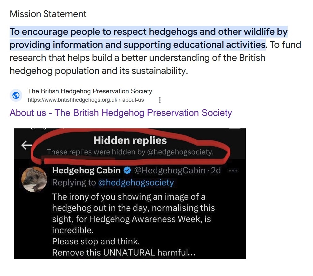 I'd just like to thank everyone, from the bottom of my heart, for being so eager to help, and so tireless in your efforts, in stamping out this insidious threat to the welfare of our precious hedgehogs - daytime photographs. And I am so heartened that huge organisations such as
