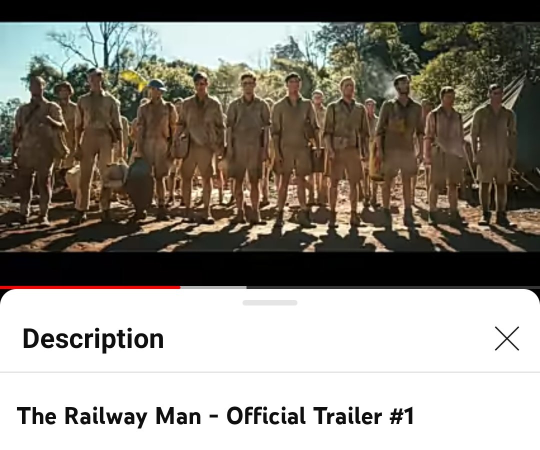 Every man must watch The Railway Man, the movie. Watch the trailer: youtu.be/bbS_dYEwf2M?si…