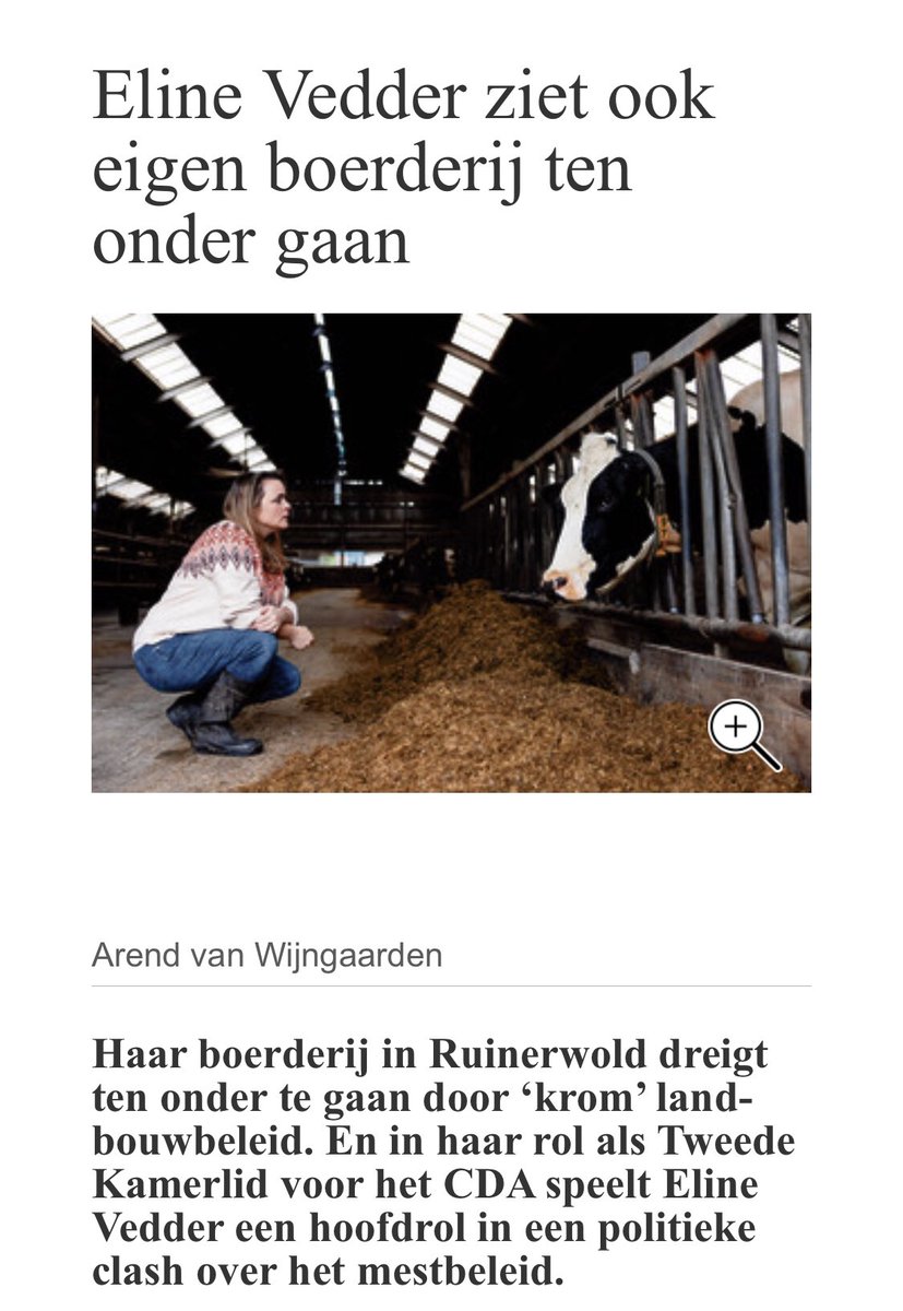 Afschuiven op de BBB terwijl je eigen partij sinds jaar en dag betrokken is bij de totstandkoming van dit landbouwbeleid… tja…