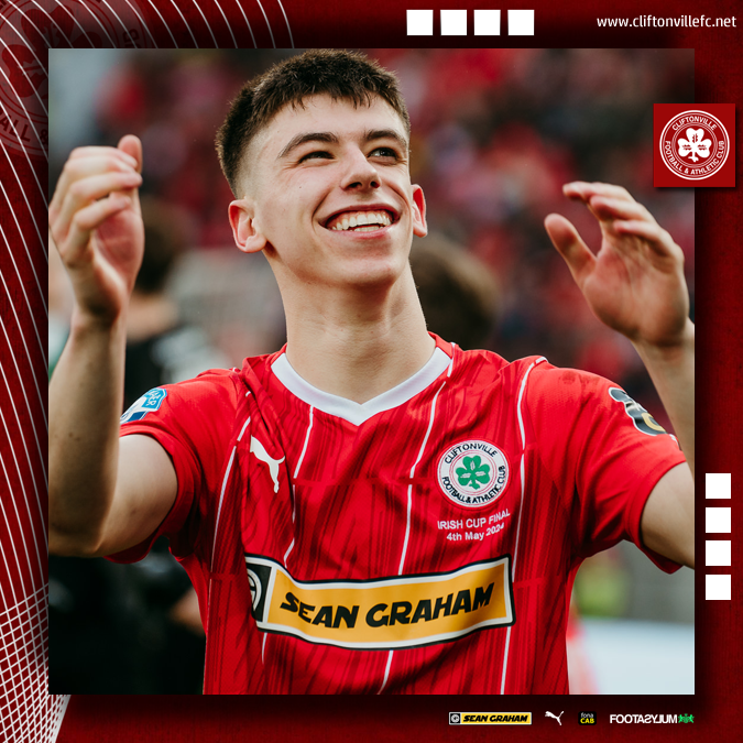 cliftonvillefc's tweet photo. 🔴 In no more than 5️⃣ words, sum up Shea Kearney's first full season in the Cliftonville team. https://t.co/xkrVdCsCb9