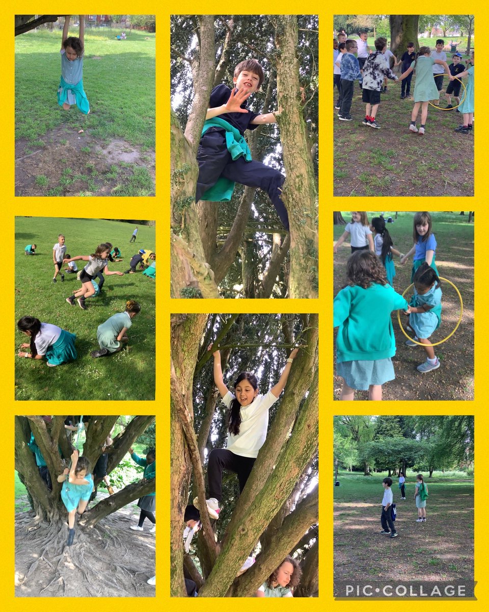 Class 6 enjoyed an extra 10 minutes play after a fun fractions session in the park! What a beautiful day ☀️☀️🌼🌺 #radnord6 #outdoorlearning #forestfriday