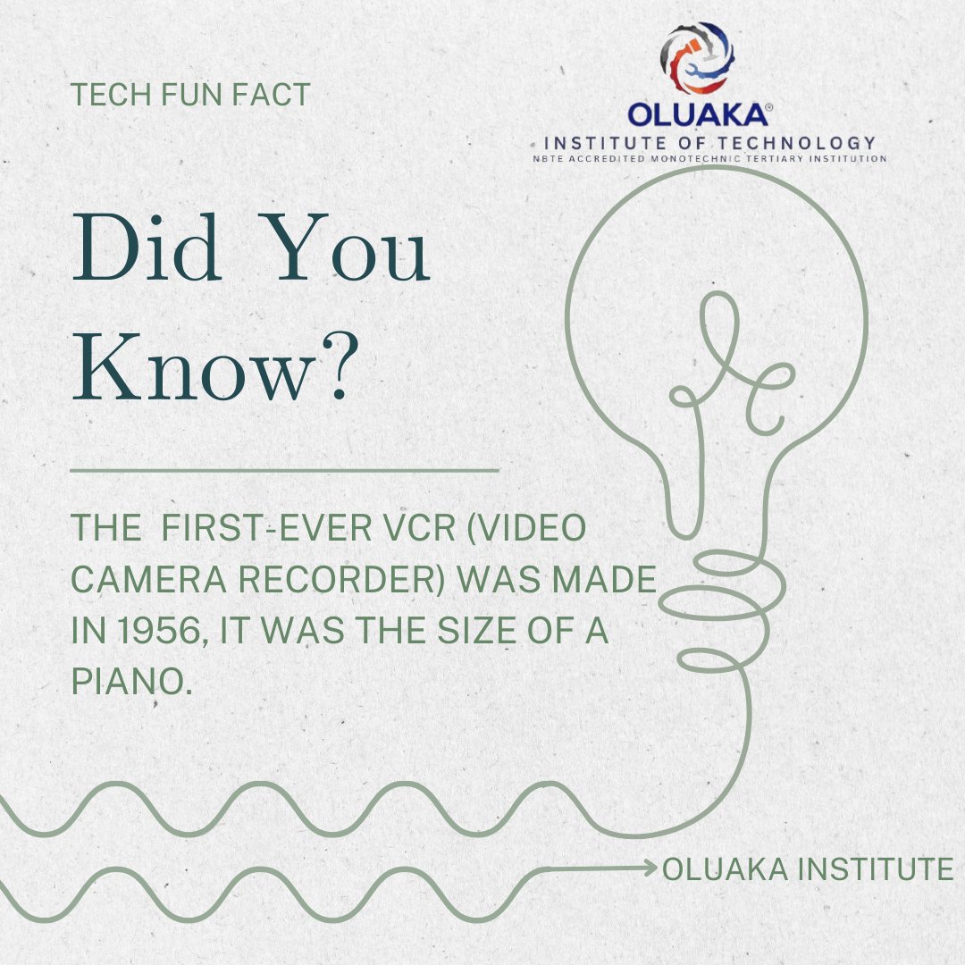 OluakaInstitute's tweet image. #TechFunfact