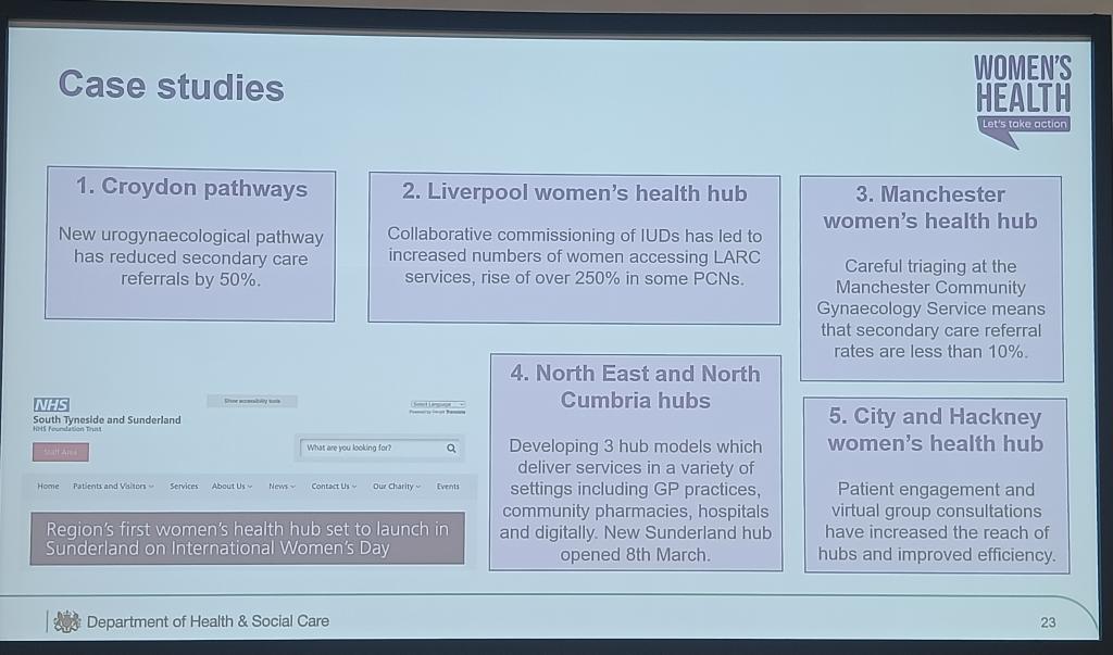 Fantastic to see my two spiritual homes of @croydonhealth and @NHS_GM doing great things in women's health #mwfconf24