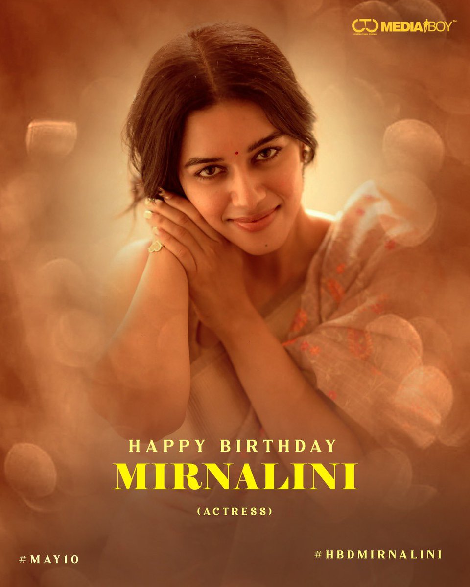 Team @CtcMediaboy wishes happy birthday to the happening actress @mirnaliniravi #MirnaliniRavi #HBDMirnaliniRavi 🍰🎂 Wishing you endless happiness!