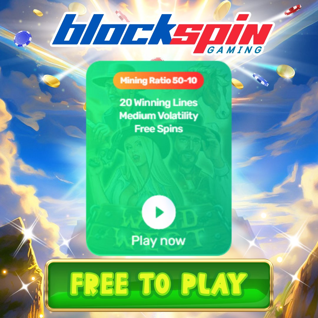 💡@BLOCKSPINGAMING TIP💡
📌Check out the mining ratios of each slot in the game. You may get to see a slot that gives out more gems per chip bet.🔥
Ex: 50-10 means you get 50 gems per 10 chip bet

#free2play #freeslots #freenft