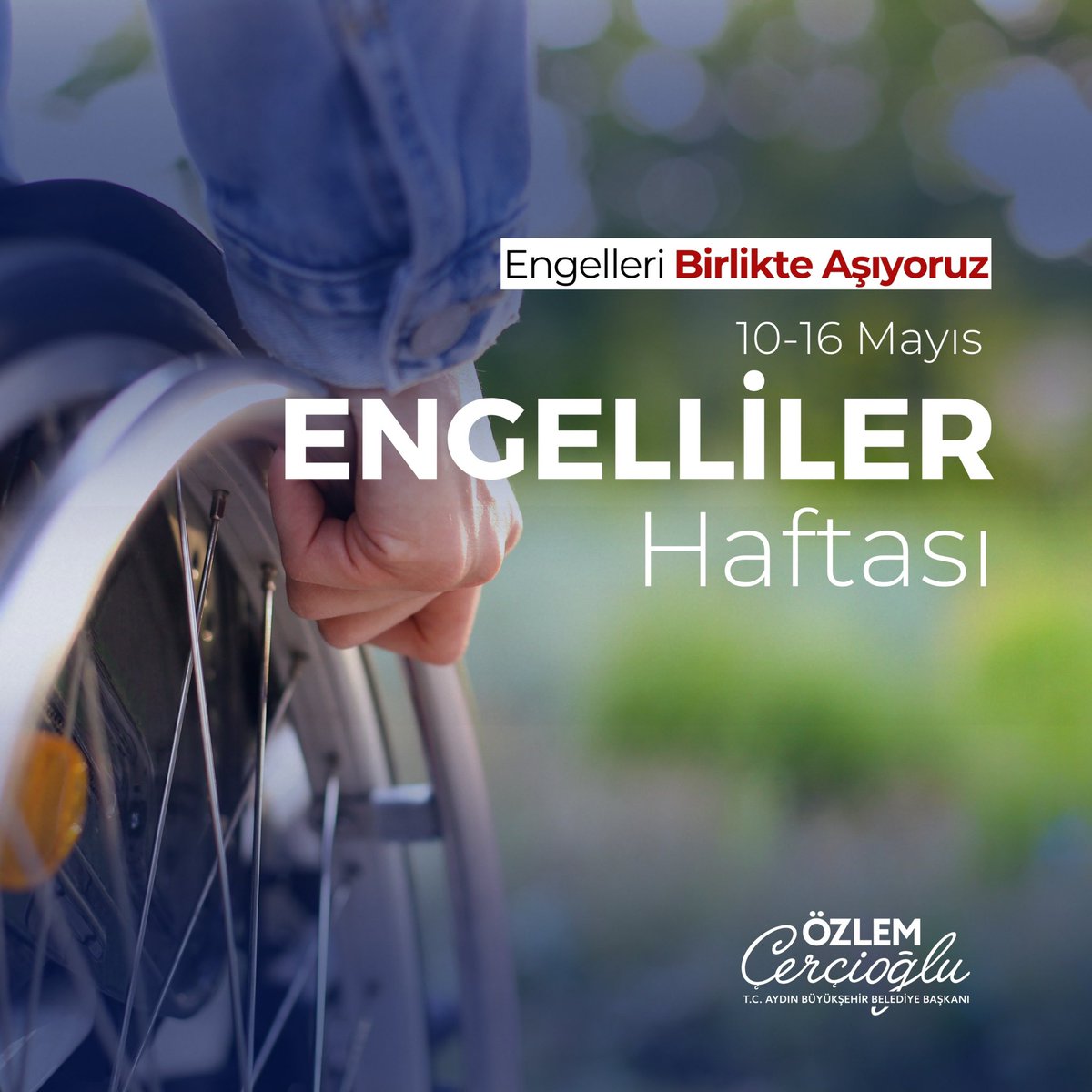 Engelsiz bir kent için yürekten çalışıyor, engelleri birlikte aşıyoruz.

#EngellilerHaftası