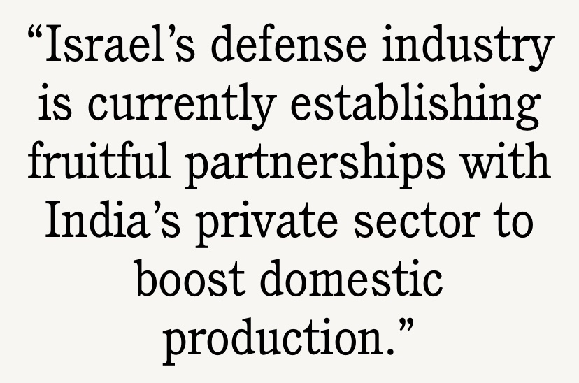 Indo-Israel Defence Cooperation There is a broad consensus between both the countries on further strengthening the bilateral strategic relations and have adopted a ‘vision statement’ which will pave the way for defence cooperation in the future. ⬇️