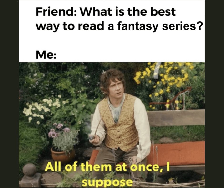 The best way to read a fantasy series? All at once! 📚

Check out the In All Jest Series here. 
kingdarryl.com/books/in-all-j…

#amfantasy #anwriting #fantasybooks #bookseries #booksbooksbooks #funnyfriday