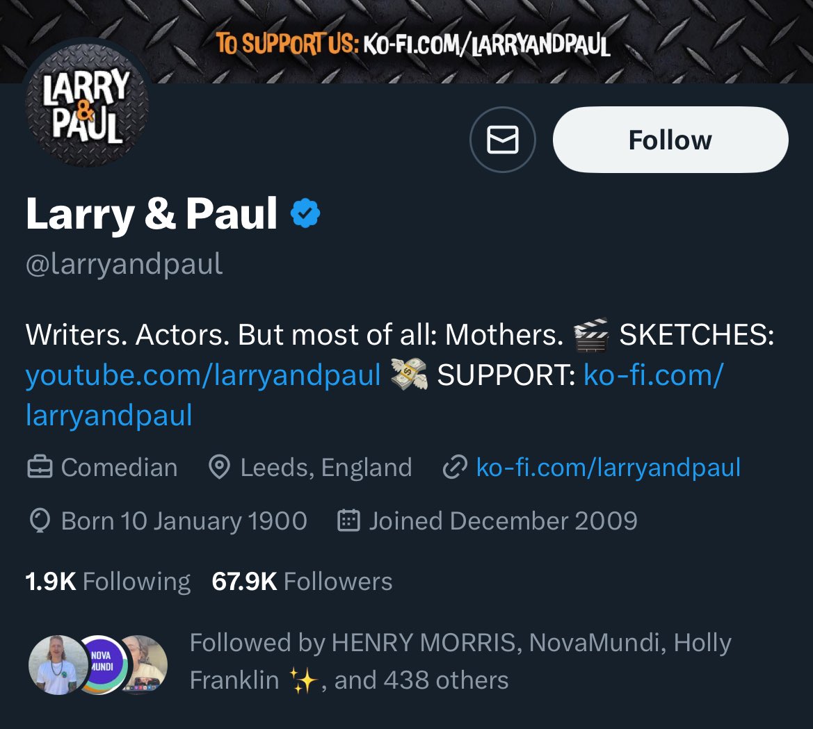 Well, this is concerning. Apparently I’ve unfollowed @larryandpaul - which is unlikely, considering I’m one of them. Anyone else noticing this sort of thing? @elonmusk