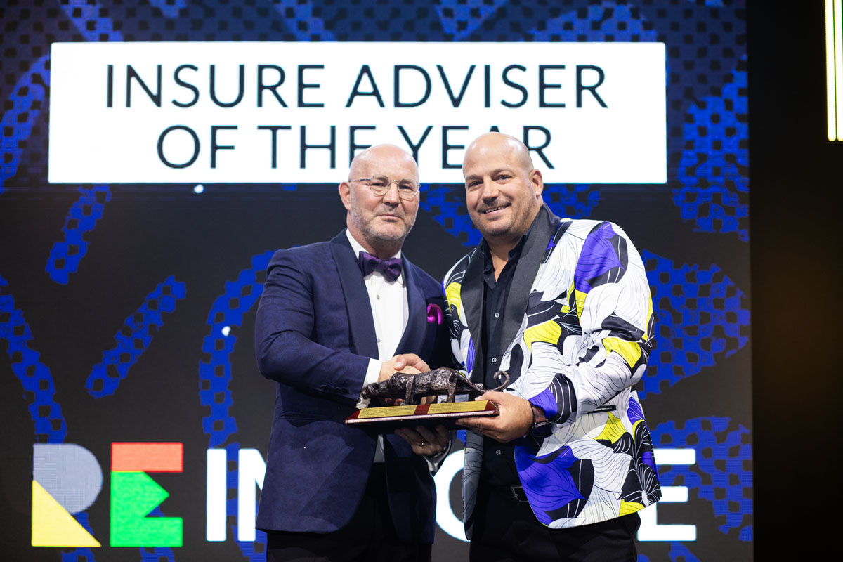 Congratulations to the winner of the 'Insure Adviser of the Year' award, Ryno Pretorius, pictured here with Francois Gouws, CEO: @PSGfinservices. You can contact Ryno by reaching out to his office directly: bit.ly/4bP3m1l #PSGConf2024 #awards