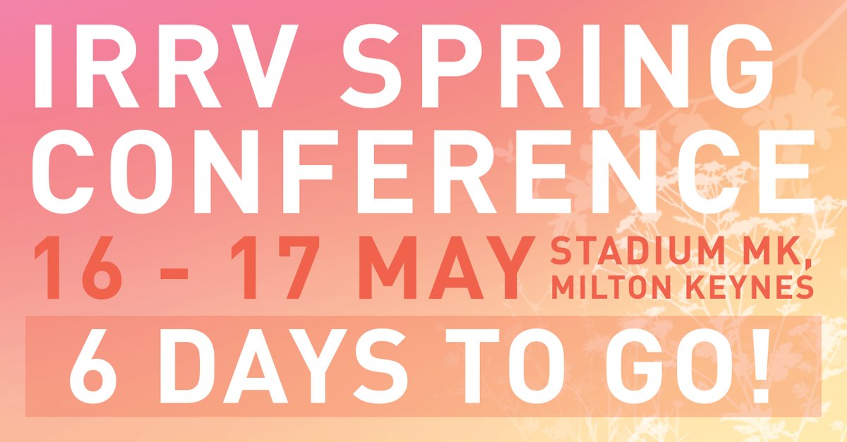There are just six days to go until our Spring Conference, but it's not too late to book! Taking place across two days with three concurrent streams, there are options available to book for one or both days. zurl.co/HEHh