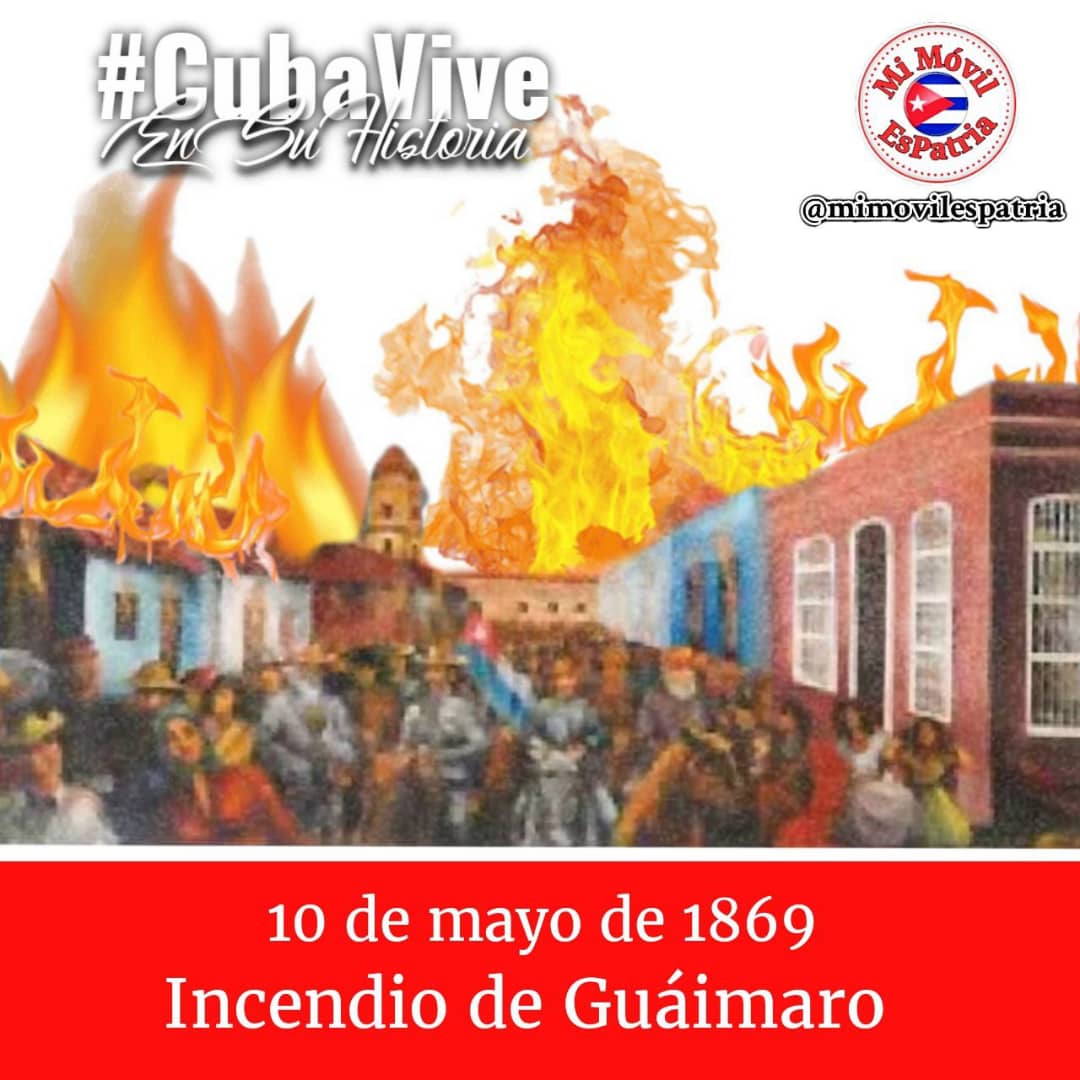 Fuego antes de ser colonizados desde la rebeldía ante el colonialismo español. #Guáimaro #CubaViveEnSuHistoria #MiMóvilEsPatria