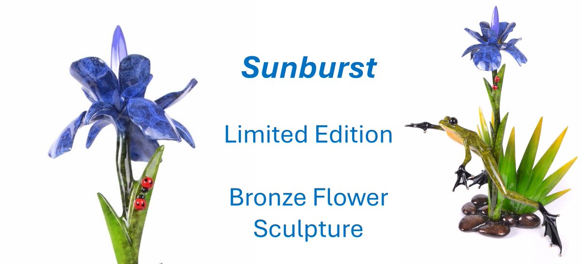 Sunburst - the latest bronze flower sculpture from Tim Cotterill
See the details ... tinyurl.com/554424t9
#BronzeFrogs #LimitedEdition #TimCotterill