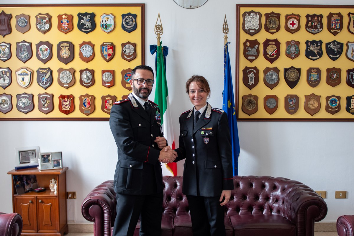 Welcome to🇮🇹 Col Monica Miceli, newly appointed Commander of the @CittadiVicenza's Carabinieri Forestry Unit, which deals with #EnvironmentalProtection and agri-food #Safety across the whole @ProvinciaVi Province. #Godspeed!
#StabilityPolicing4Peace #StrongerTogether #CoESPU
