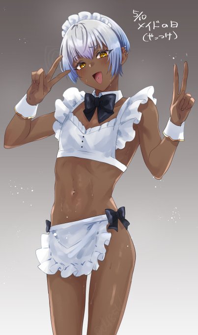 ものすごく急いで描いたがこれははたしてメイドなのだろうか…???? 