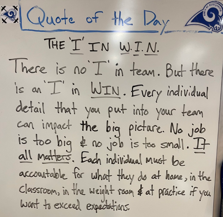 The choices that you make influence the path that your team can take. If you own your actions, you also get to own your results. 📸(Photo credit)@CoachRayO3313