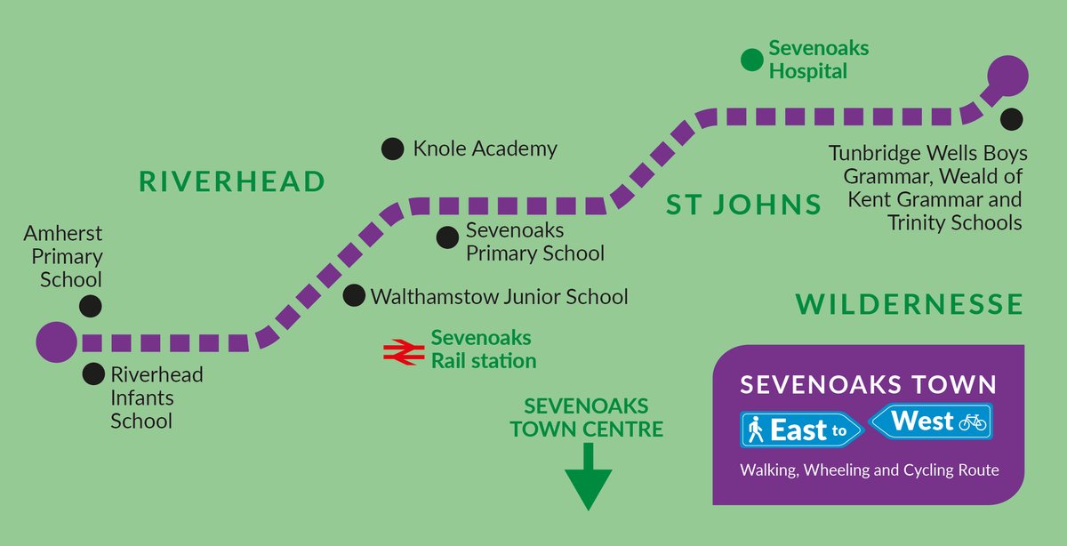 We’ve listened to your views on our plans for the #Sevenoaks Town East to West Walking, Wheeling, and Cycling route & amended our proposals based on your comments. Let us know your thoughts on our revised plans before 3 June – take our short survey sevenoaks.gov.uk/news/article/4…