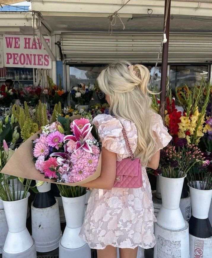 getting flowers makes me happy