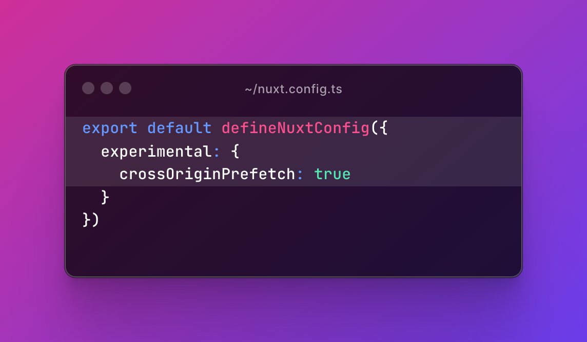 👉 If you want to try out the Speculation Rules API with @nuxt_js, automatic support has been implemented since v3.0.