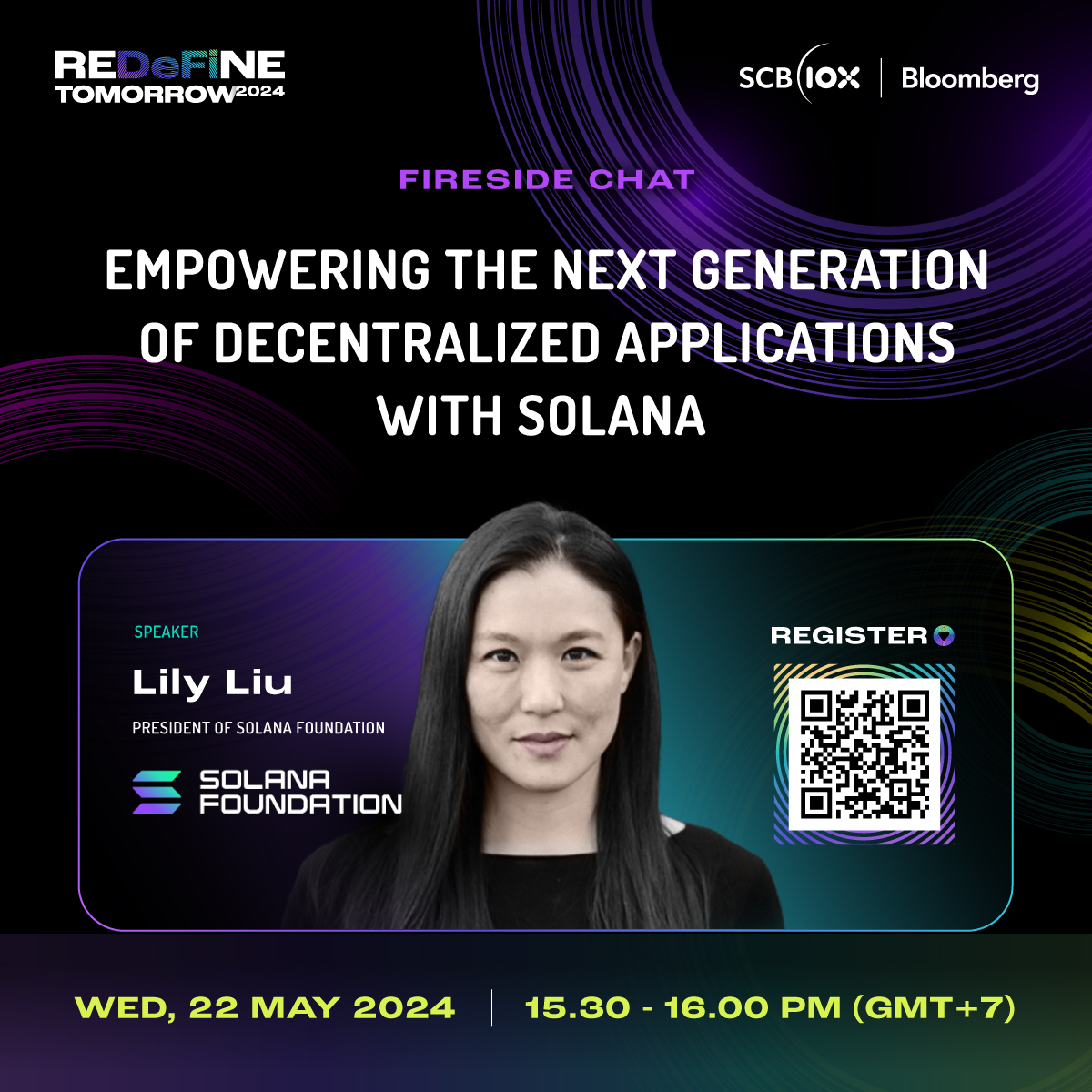 Meet the speaker at #REDeFiNETOMORROW2024 / 21-22 May 2024 Fireside Chat: Empowering the Next Generation of Decentralized Applications with Solana @calilyliu of @solana Free ticket: bloombergevents.com/SCB10x_2024