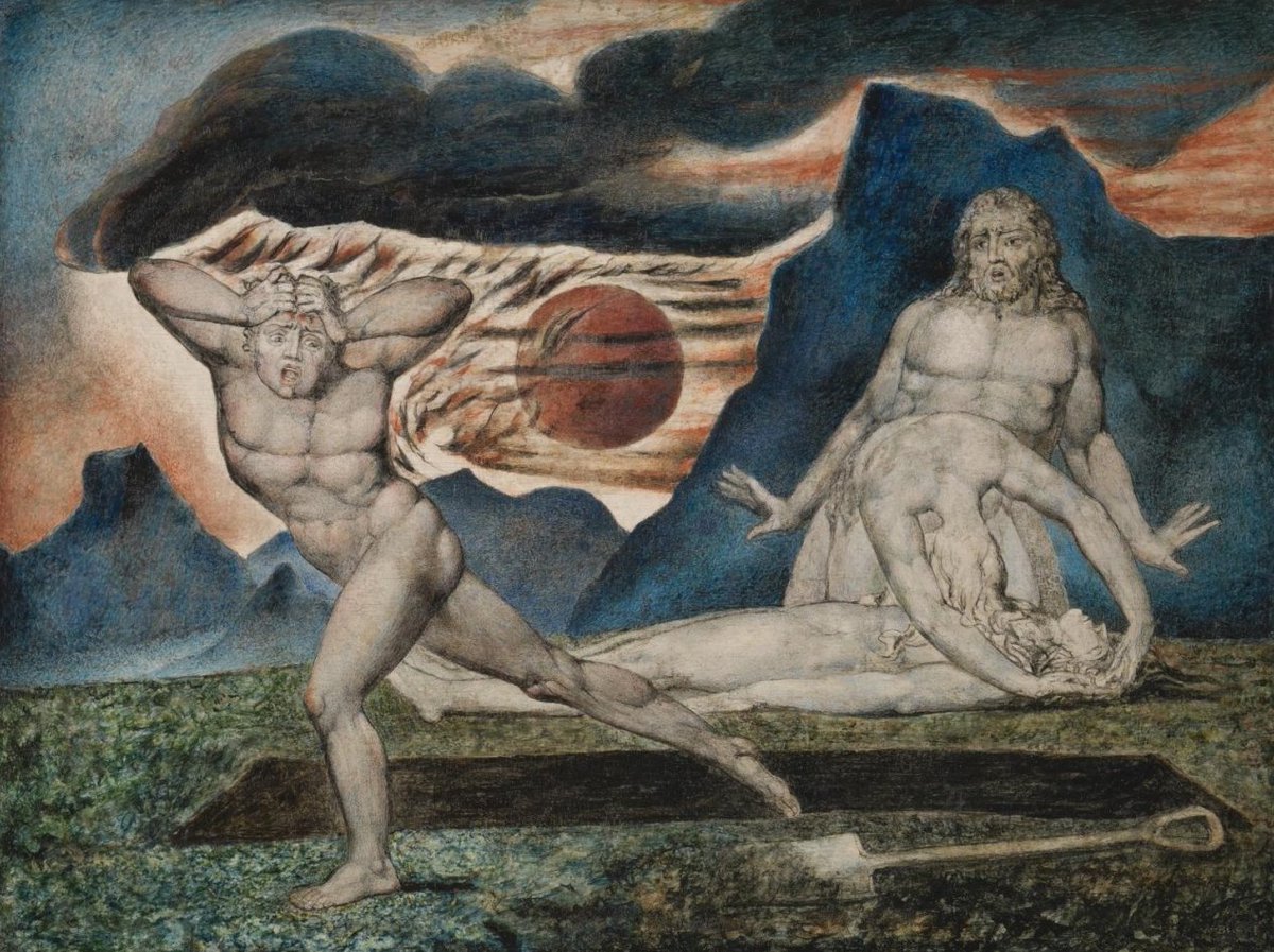 sovietsoleri's tweet photo. William Blake. "The Body of Abel Found by Adam and Eve," 1826. https://t.co/SPdmlDABD3