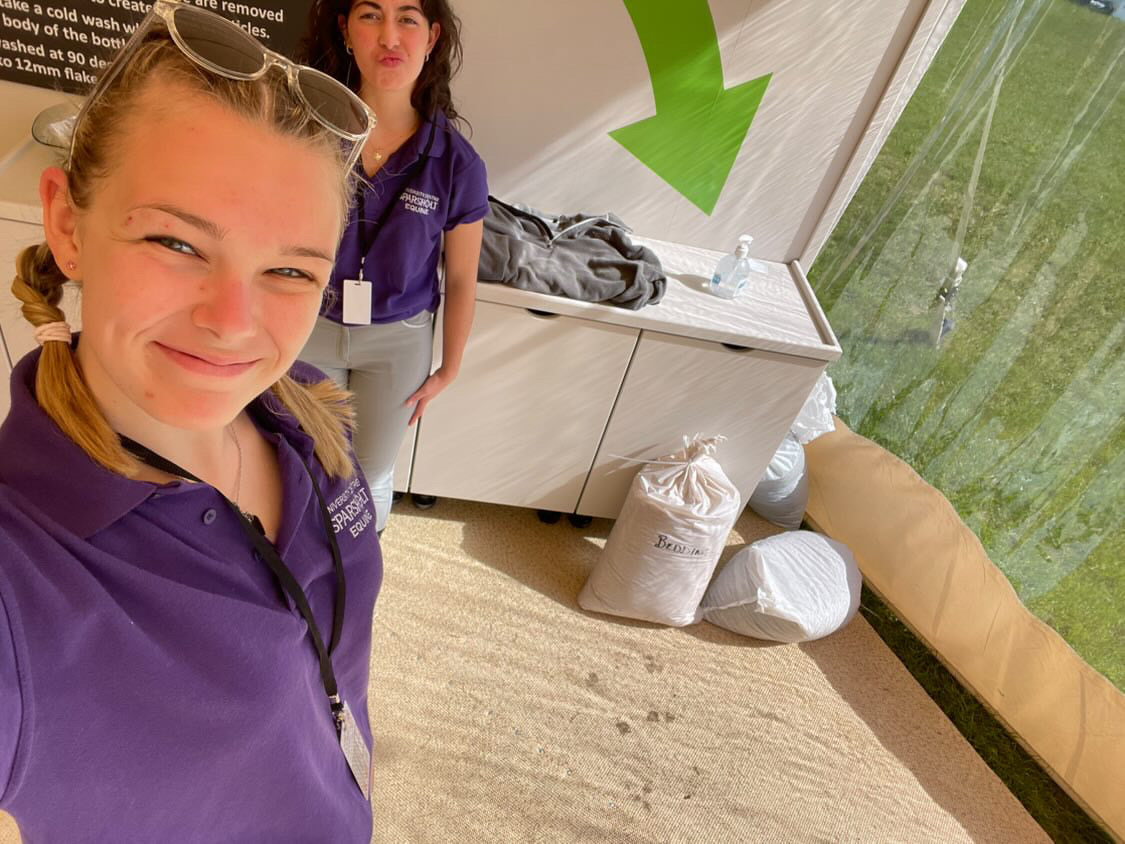 Equine Students and Teaching Team had a great weekend at the Royal Windsor Horse Show! Based in the Sustainability Tent students were excited to tell visitors (including some very special VIPs) about the Equine Carbon Calculator 🐴 Find out more: calculator.farmcarbontoolkit.org.uk/equine