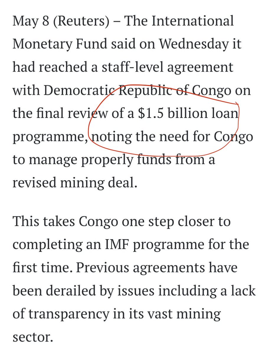 While nitwits in #DRC parliament were busy emptying national coffers, the #inept #illegitimate incompetent #Tshisekedi was at the @IMFNews begging for a #loan of the same stolen amount to buy arms and fight his own failure. DRC is #cursed to the core! @JM_DEchainE